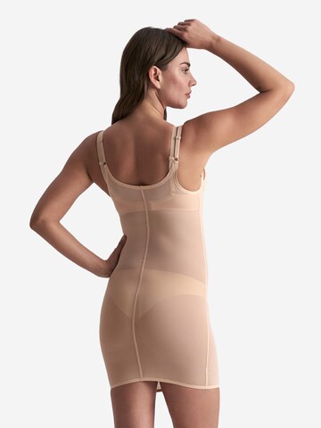 Bye Bra Miederkleid 'Powermesh Open Bust Dress' in Beige
