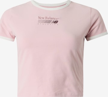 rožinė new balance Marškinėliai: priekis
