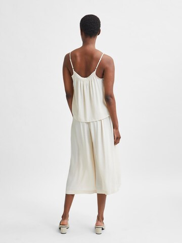 SELECTED Wide Leg Hose 'Tessi' in Beige