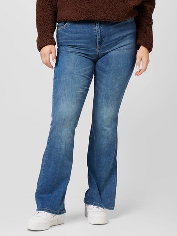 ONLY Carmakoma Flared Jeans 'Sally' in Blau: predná strana