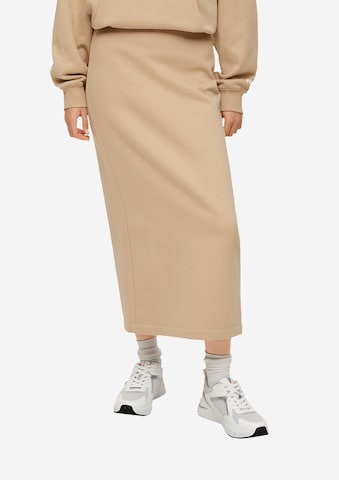 QS Skirt in Beige: front