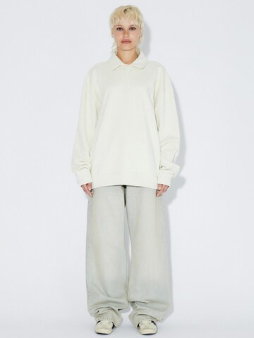 Dr. Denim Sweatshirt 'Brady Collar' in Beige
