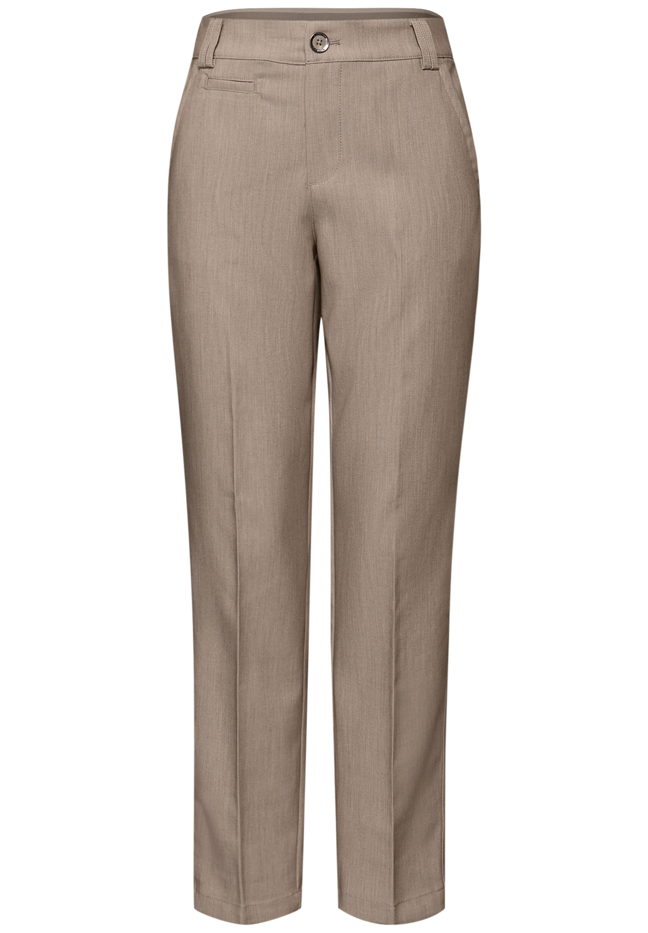 CECIL Slim fit Chino Pants in Brown: front
