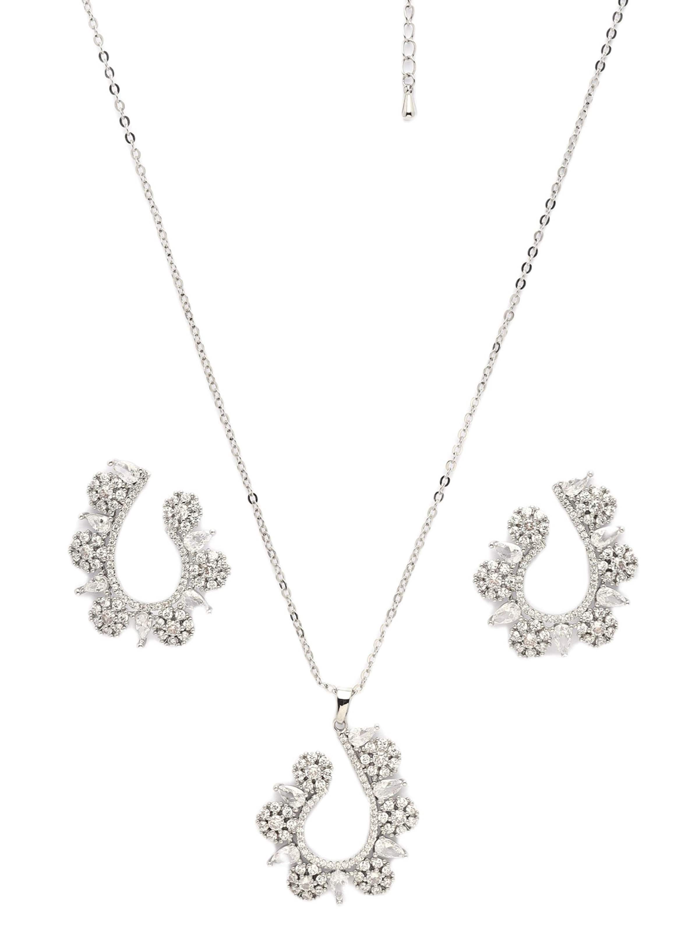 AVANT-GARDE PARIS - Conjunto de joyería 'Inesta' en plata