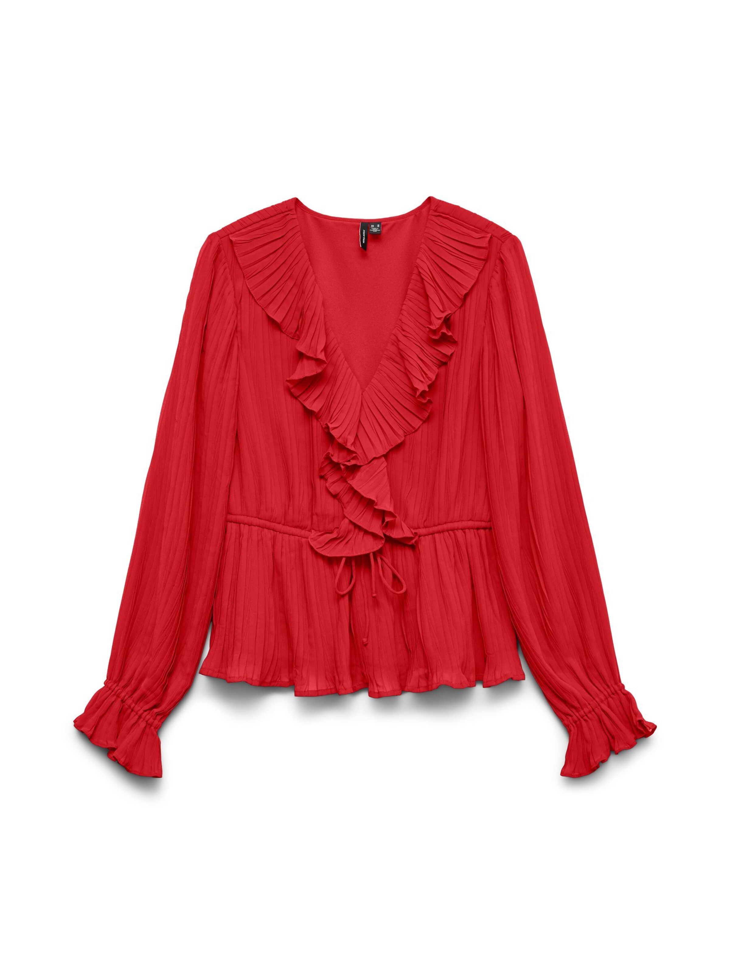VERO MODA Blouse in XS in de kleur Rood, Productweergave
