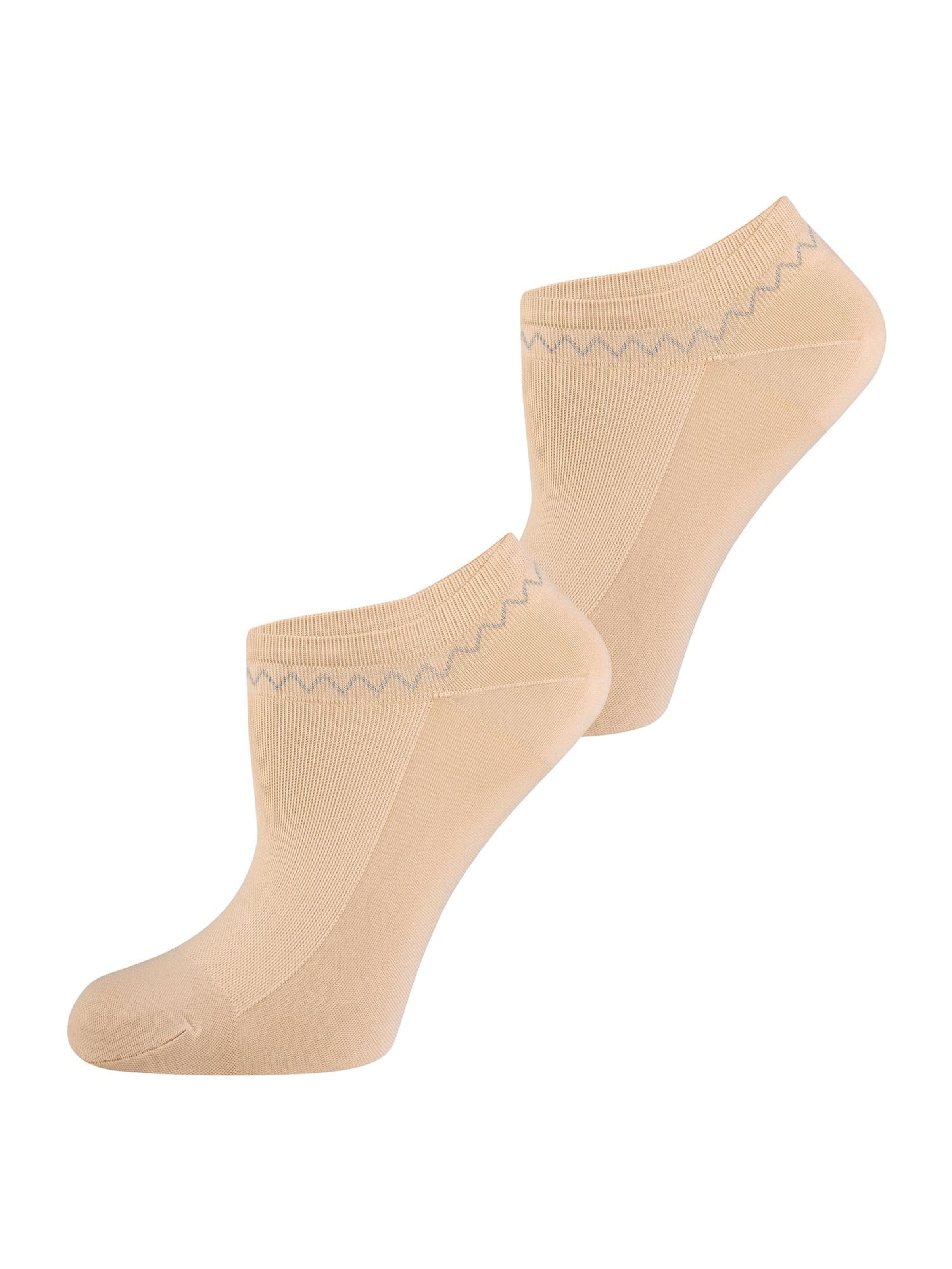 Nur Die Sokken ' Schuh ' in Beige: voorkant