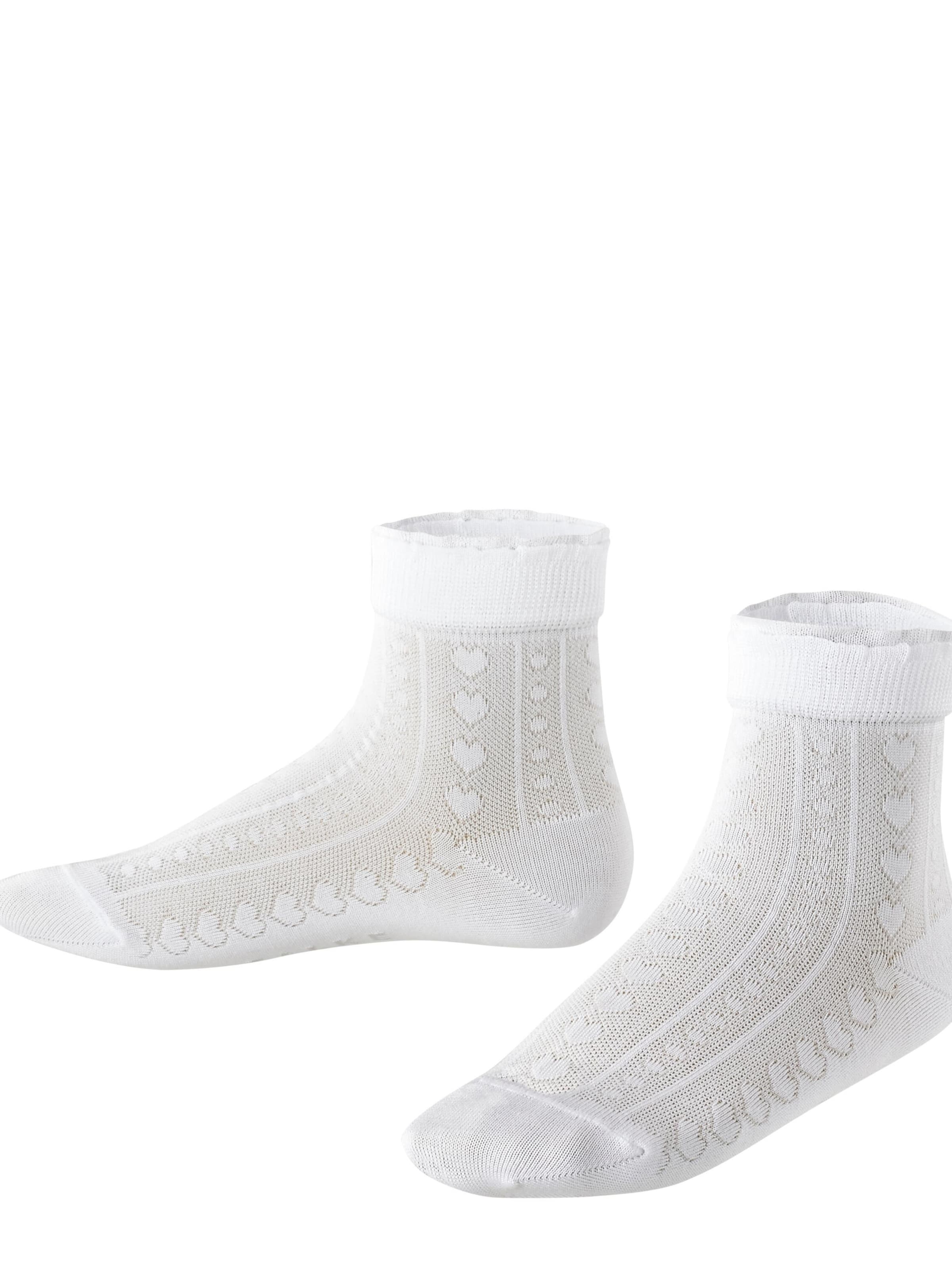 FALKE Socks 'Romantic Net' in White: front