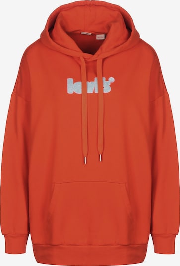 LEVI'S ® Sportisks džemperis 'Prism Hoodie', krāsa - tumši oranžs / balts džinsa, Preces skats