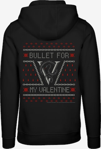 F4NT4STIC Sweatshirt 'Bullet for my Valentine Metal Band Christmas' in Zwart: voorkant
