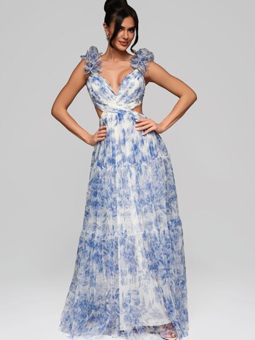 Ombre Abendkleid in Blau