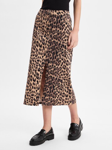 Marie Lund Skirt in Brown: front