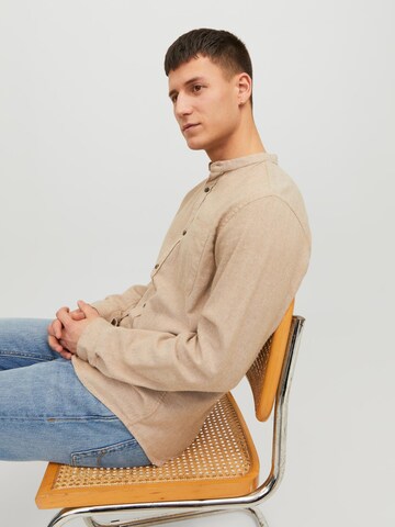 JACK & JONES Regular fit Srajca 'JJEBand' | bež barva