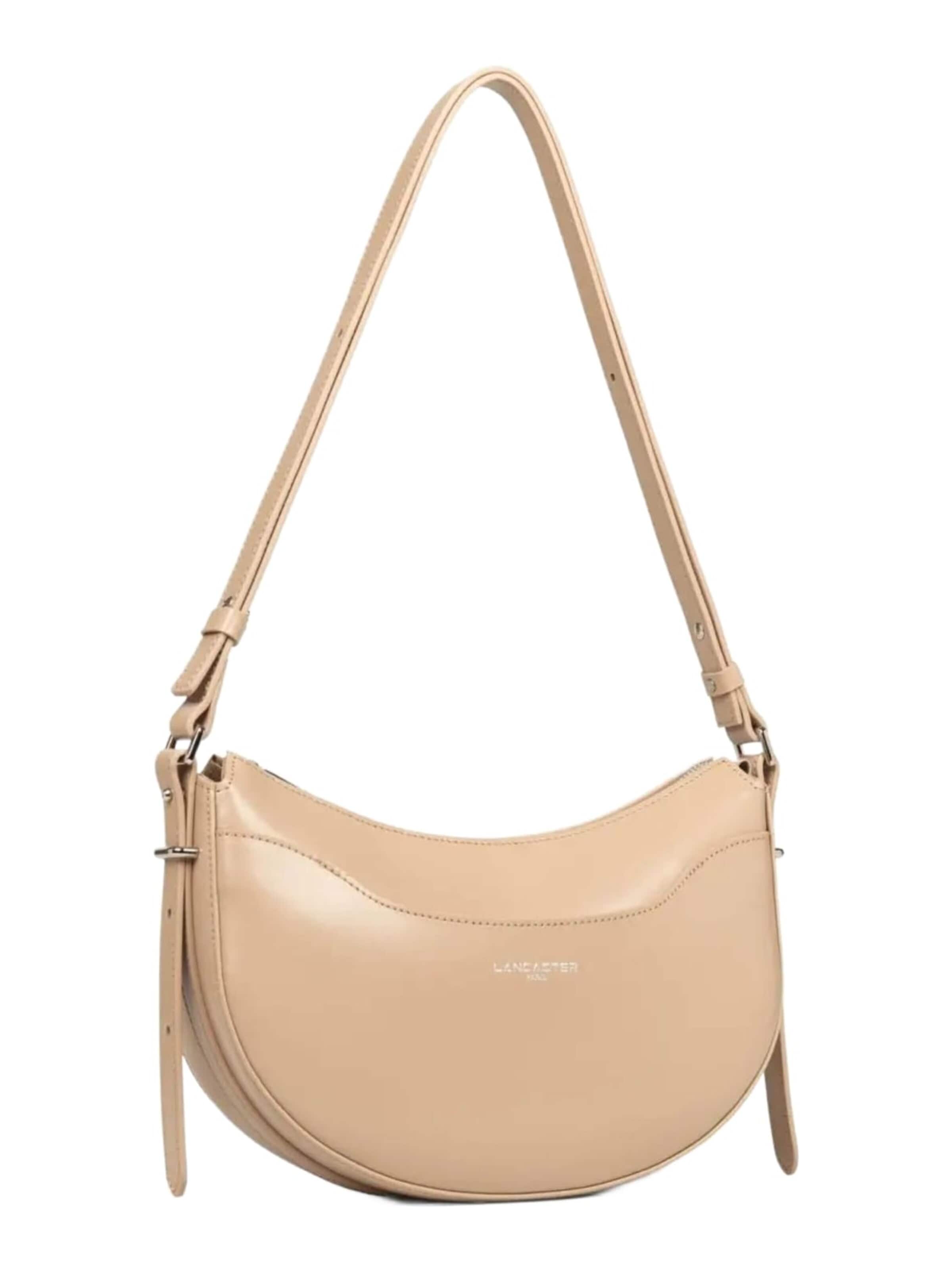 Borsa a mano 'Lancaster Sac demi lune Zippé Suave Ace Beige Foncé' di LANCASTER Paris in beige