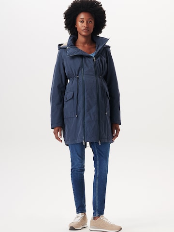 Esprit Maternity Between-Seasons Parka in Blue