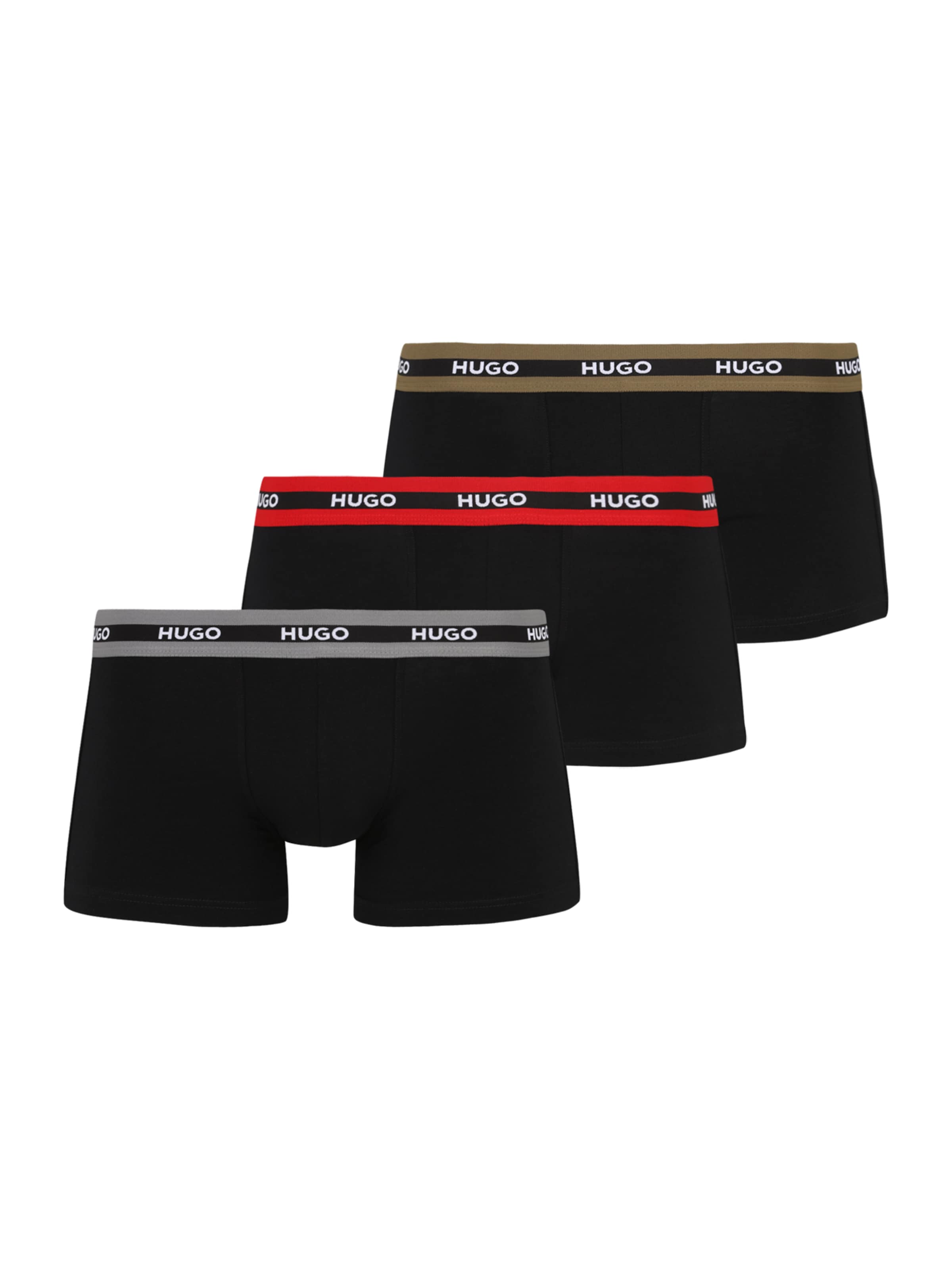 HUGO Шорты Боксеры в Черный: спереди