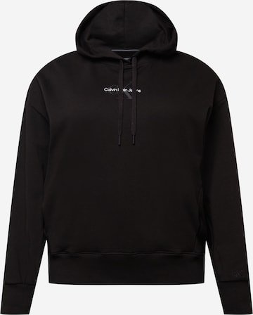 Calvin Klein Jeans Curve Sweatshirt in Black: front