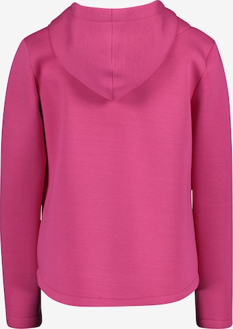 Amber & June - Sudadera con cremallera en rosa: frente