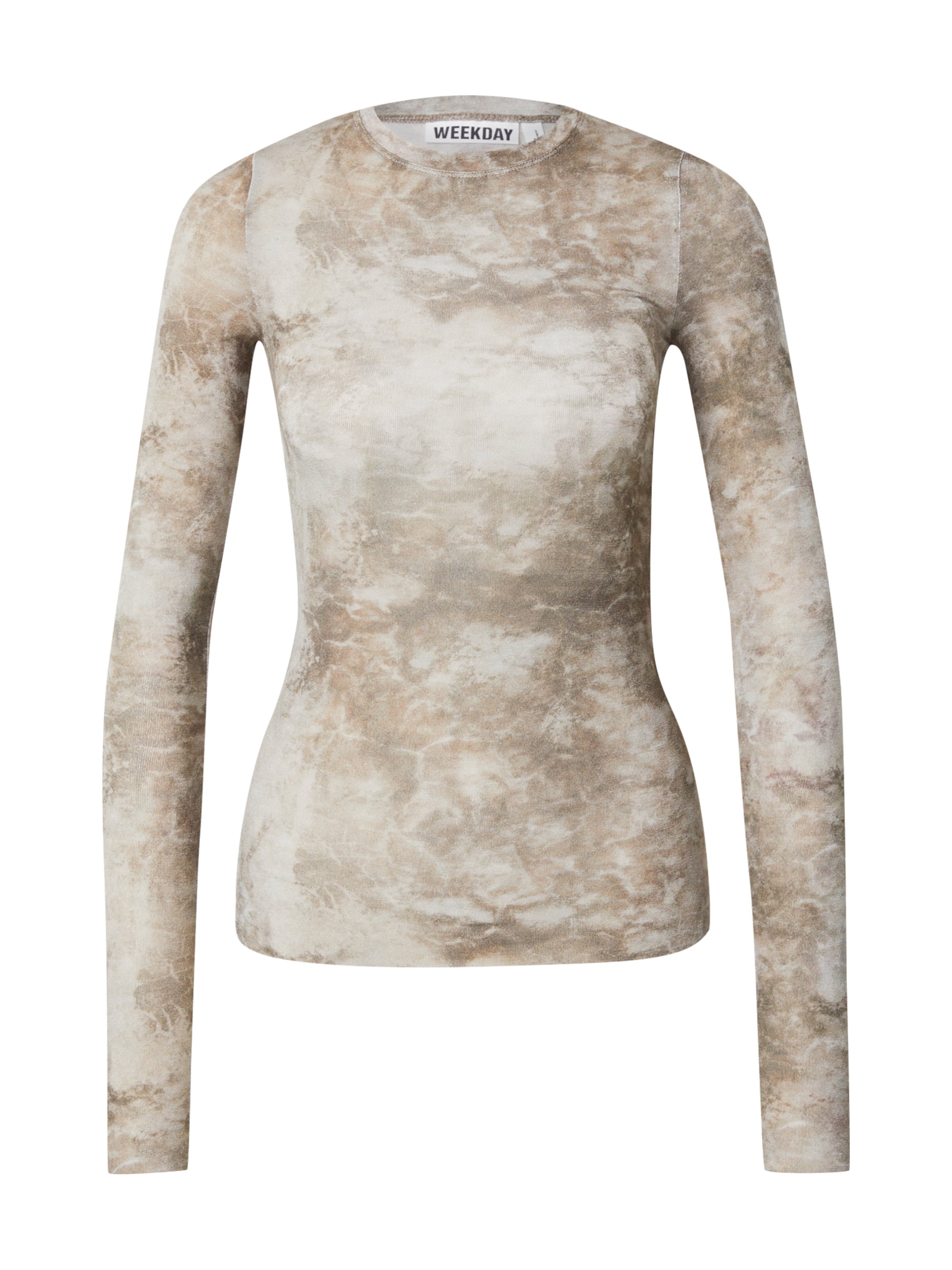 bēšs WEEKDAY T-Krekls 'Nico': no priekšpuses