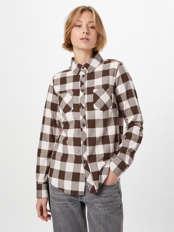 Camicia da donna di Urban Classics in beige: frontale