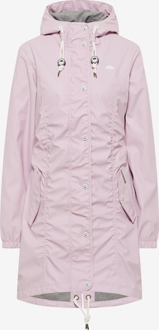 Schmuddelwedda Between-Seasons Coat in Pink: front