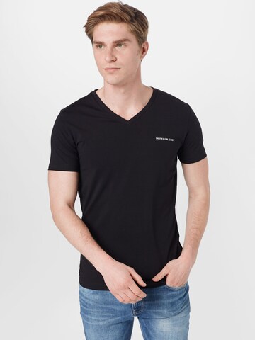 Calvin Klein Jeans Shirt in Zwart: voorkant