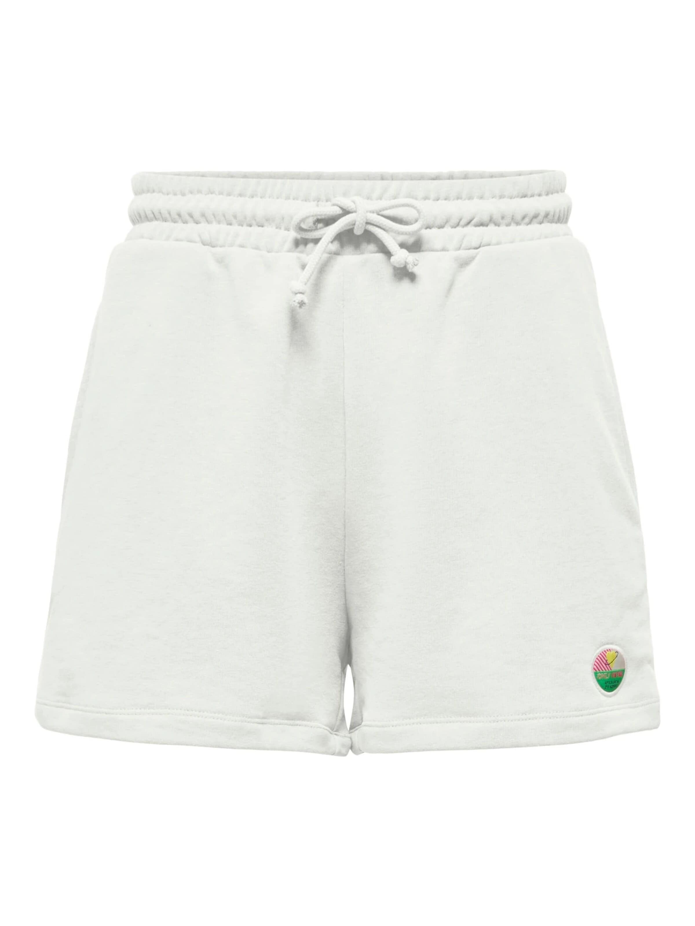 ONLY Baggy Broek 'Minna' in Wit: voorkant