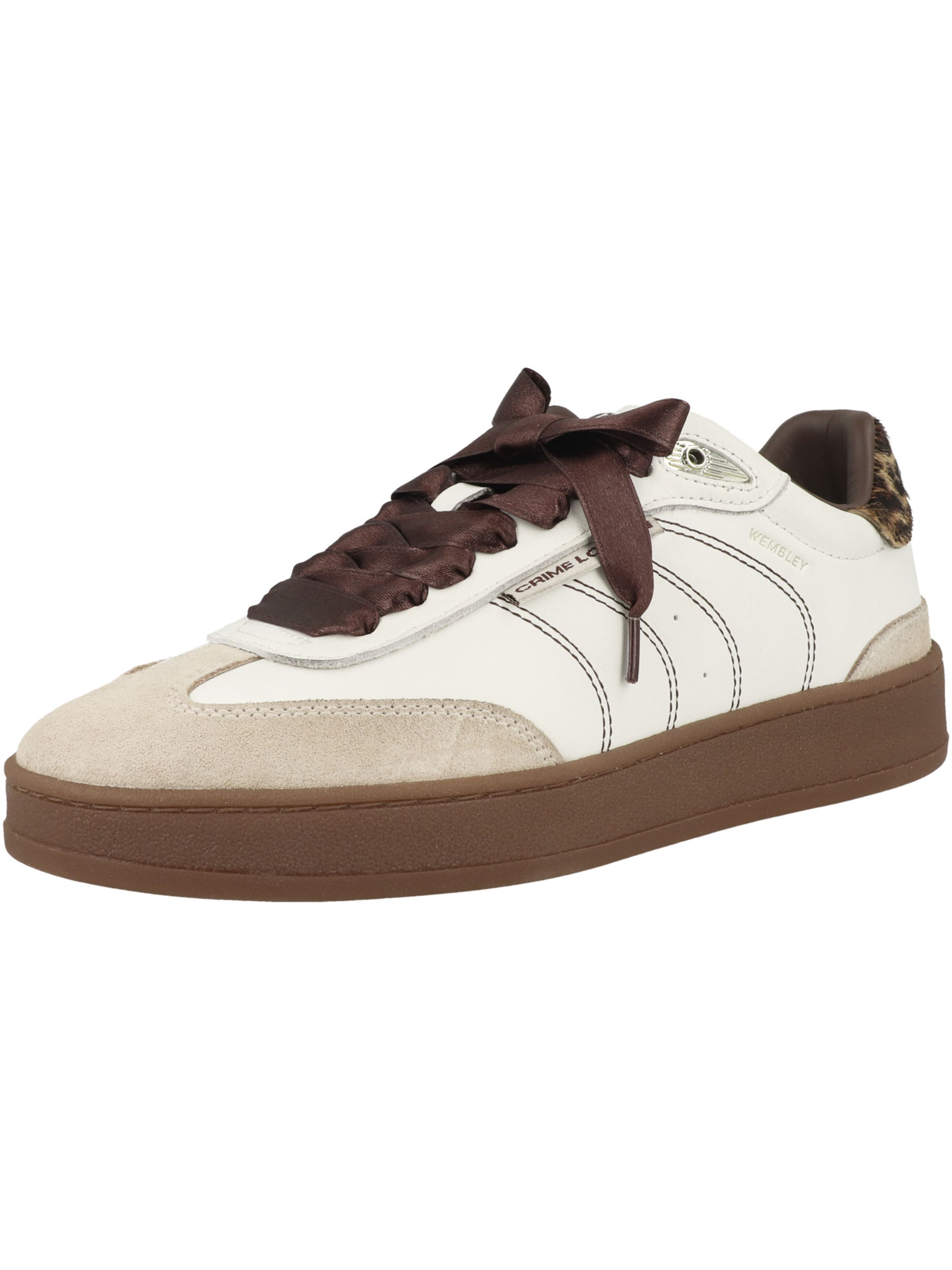 Crime London Platform trainers ' WEMBELY ' in White: front