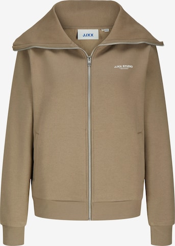 JJXX - Sudadera con cremallera 'JXSTUDIO VESTERBRO' en marrón: frente