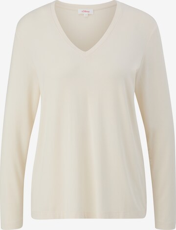 s.Oliver Shirt in Beige: front