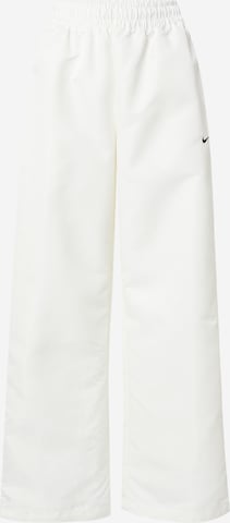 Pantalon 'Windrunner' Nike Sportswear en blanc : devant