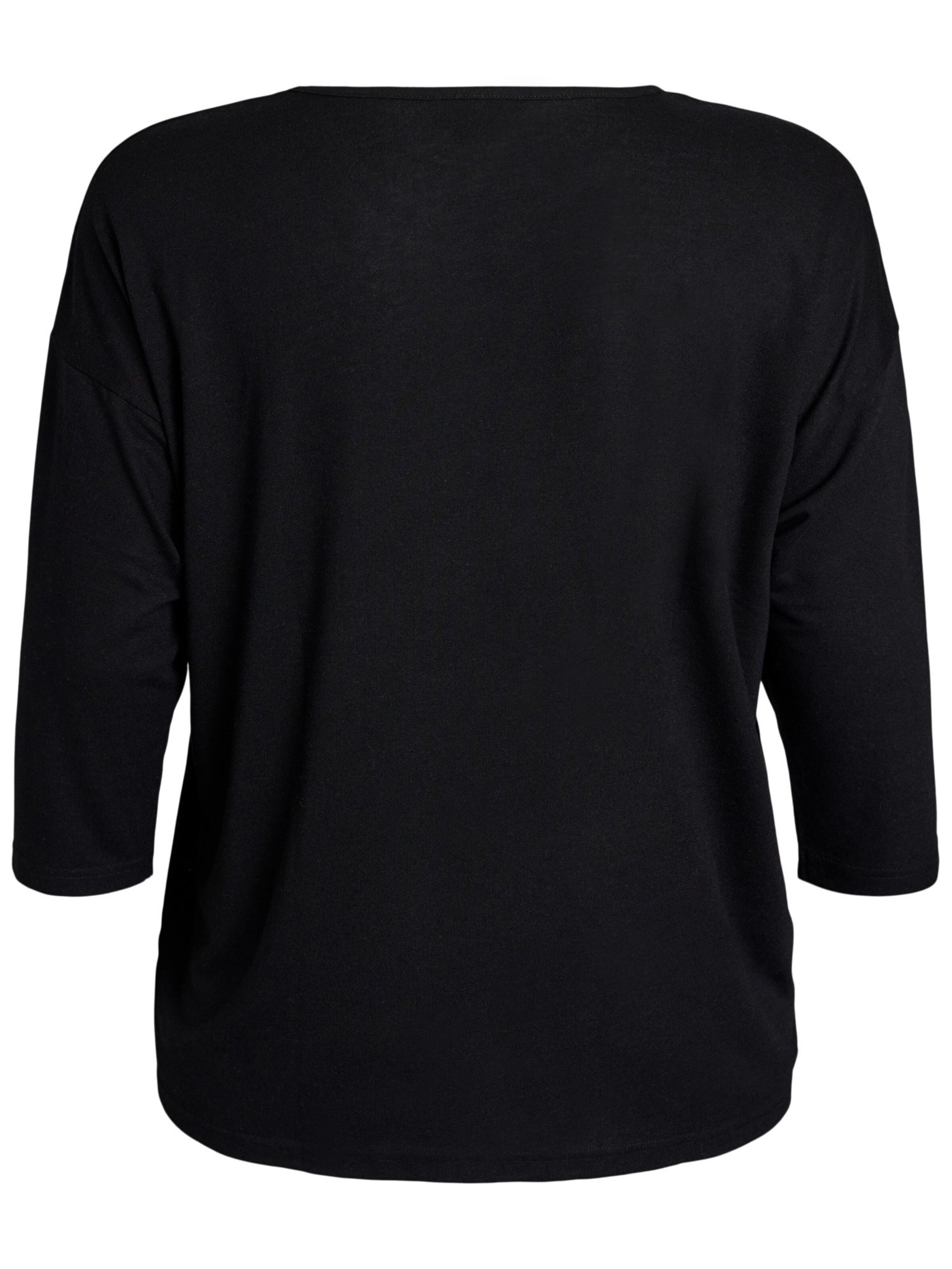 Flash by Zizzi Блуза 'Rosey' в черно