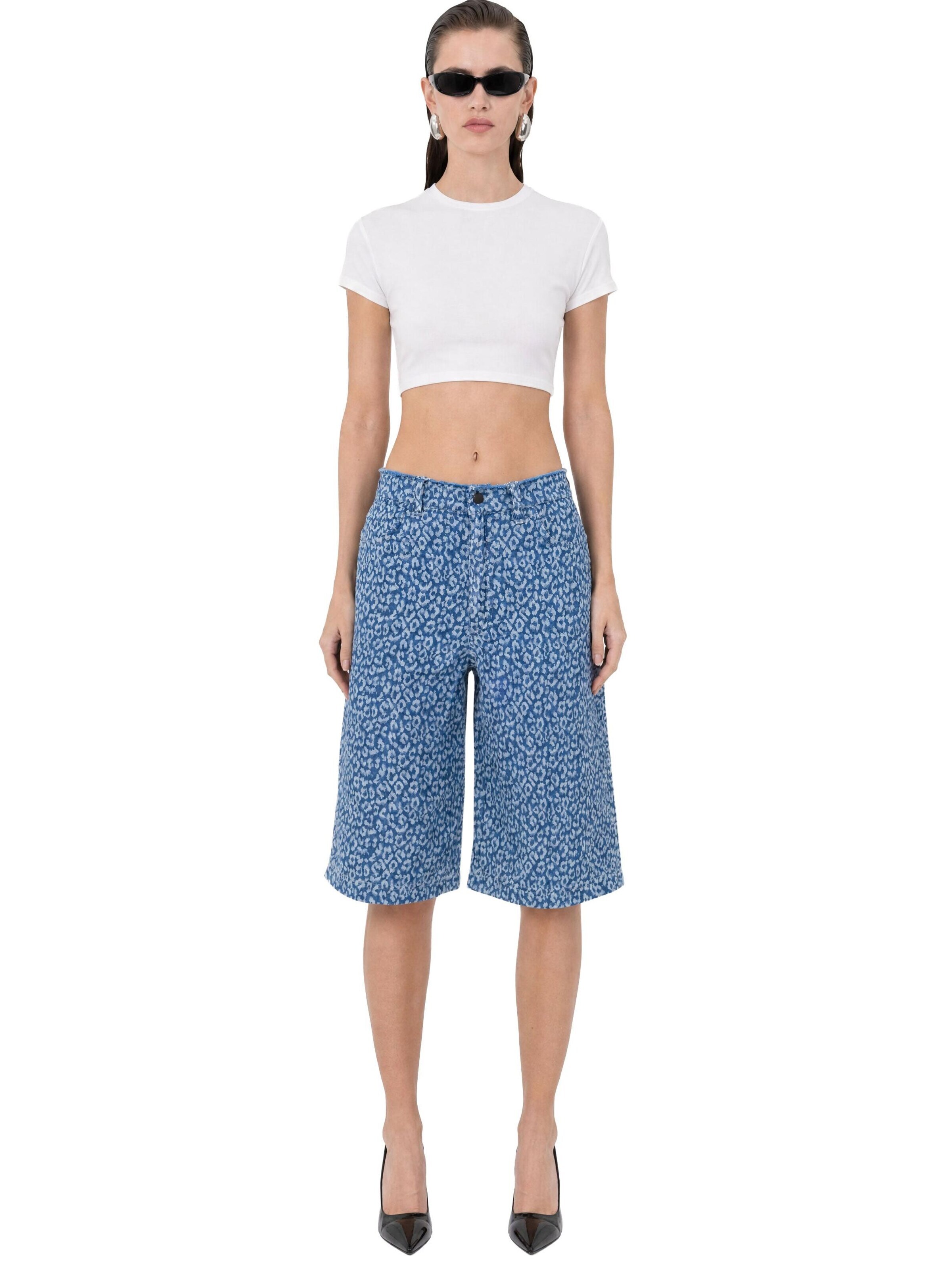 Regular Pantaloni 'Leopard' de la mysimplicated pe alb