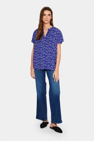 SAINT TROPEZ Bluse 'Tate' in Blau