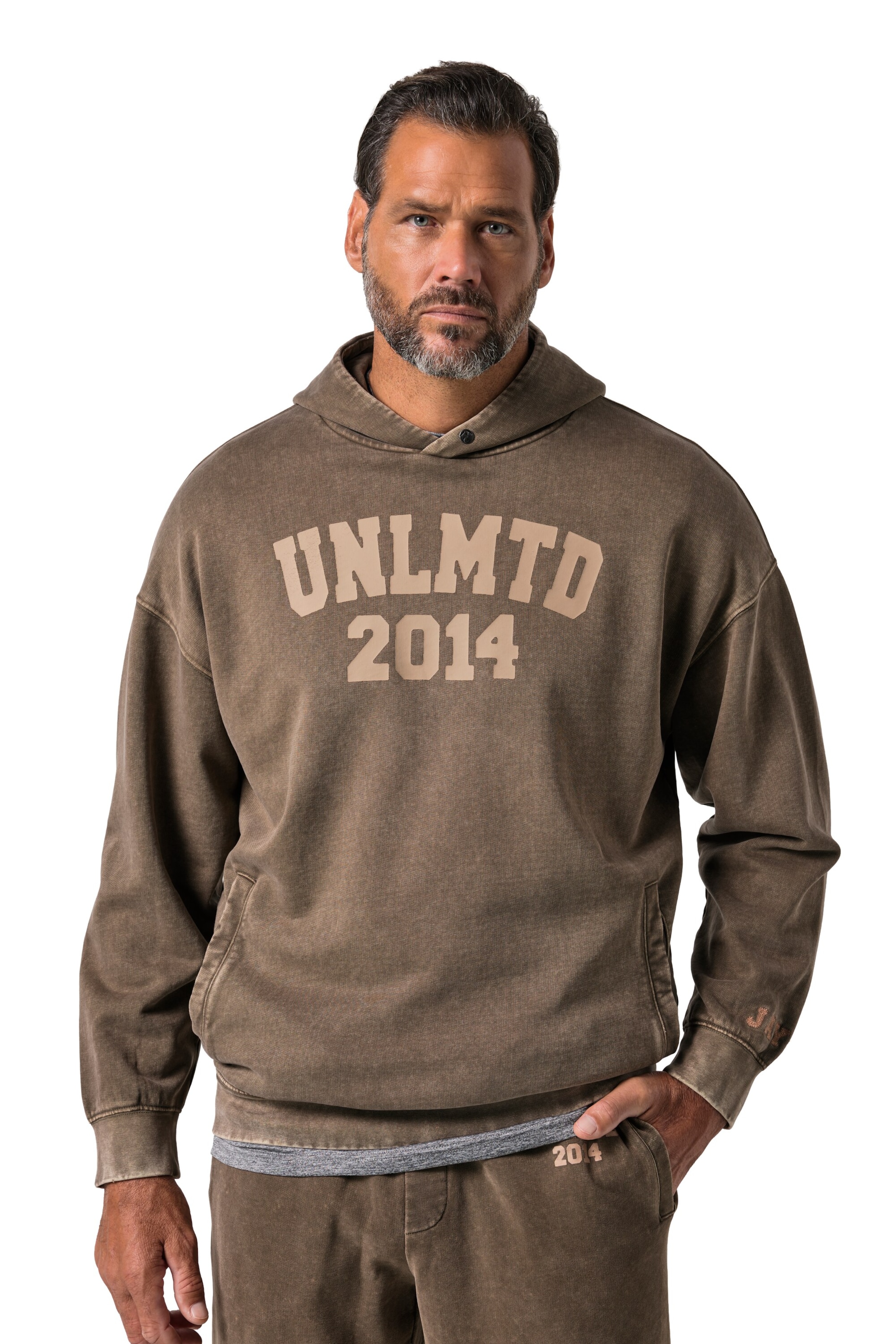 JAY-PI Sweatshirt in Bruin: voorkant