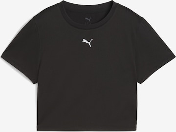 PUMA Sportshirt 'Tad Essentials' in Schwarz: Vorderseite