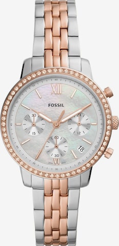 FOSSIL Analog klocka i silver: framsida