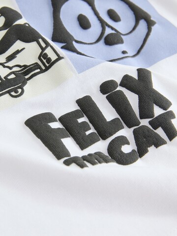 Maglietta 'Felix Cat' di Next in bianco