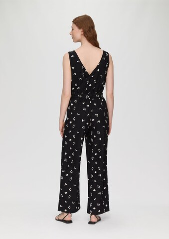 Tuta jumpsuit di QS in nero