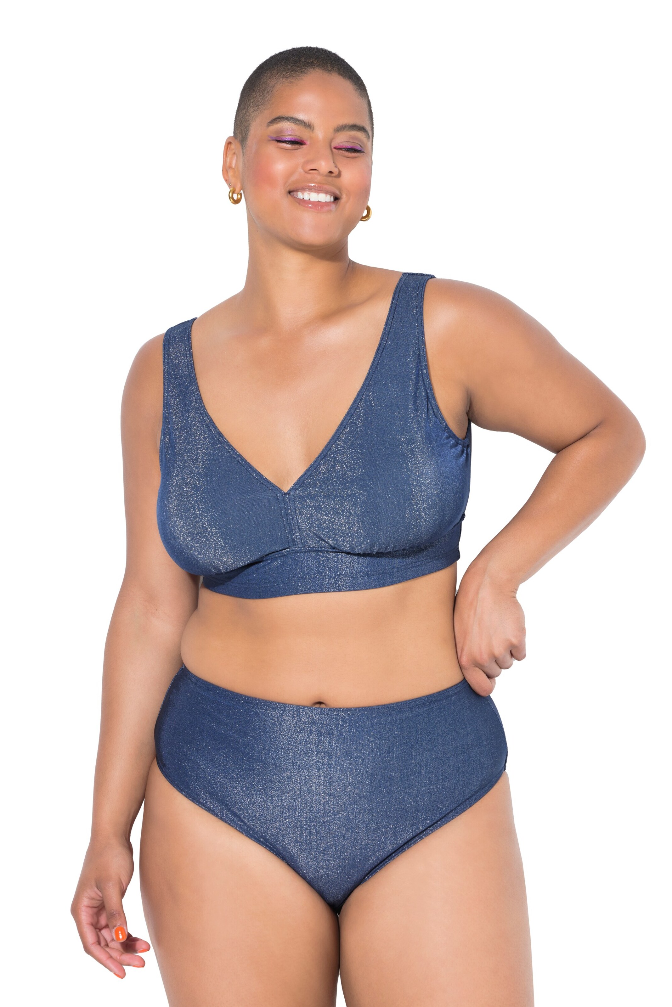 Studio Untold Bikinihose in Blau: Vorderseite