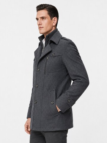 YOUTHUP Winter Coat 'Reverslinie' in Grey