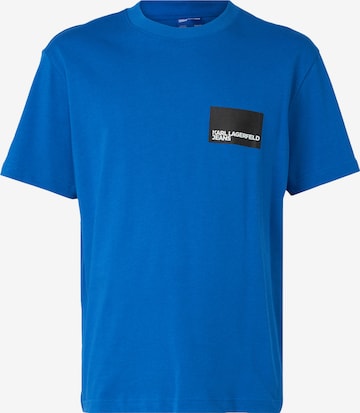 KARL LAGERFELD JEANS - Camisa em azul: frente