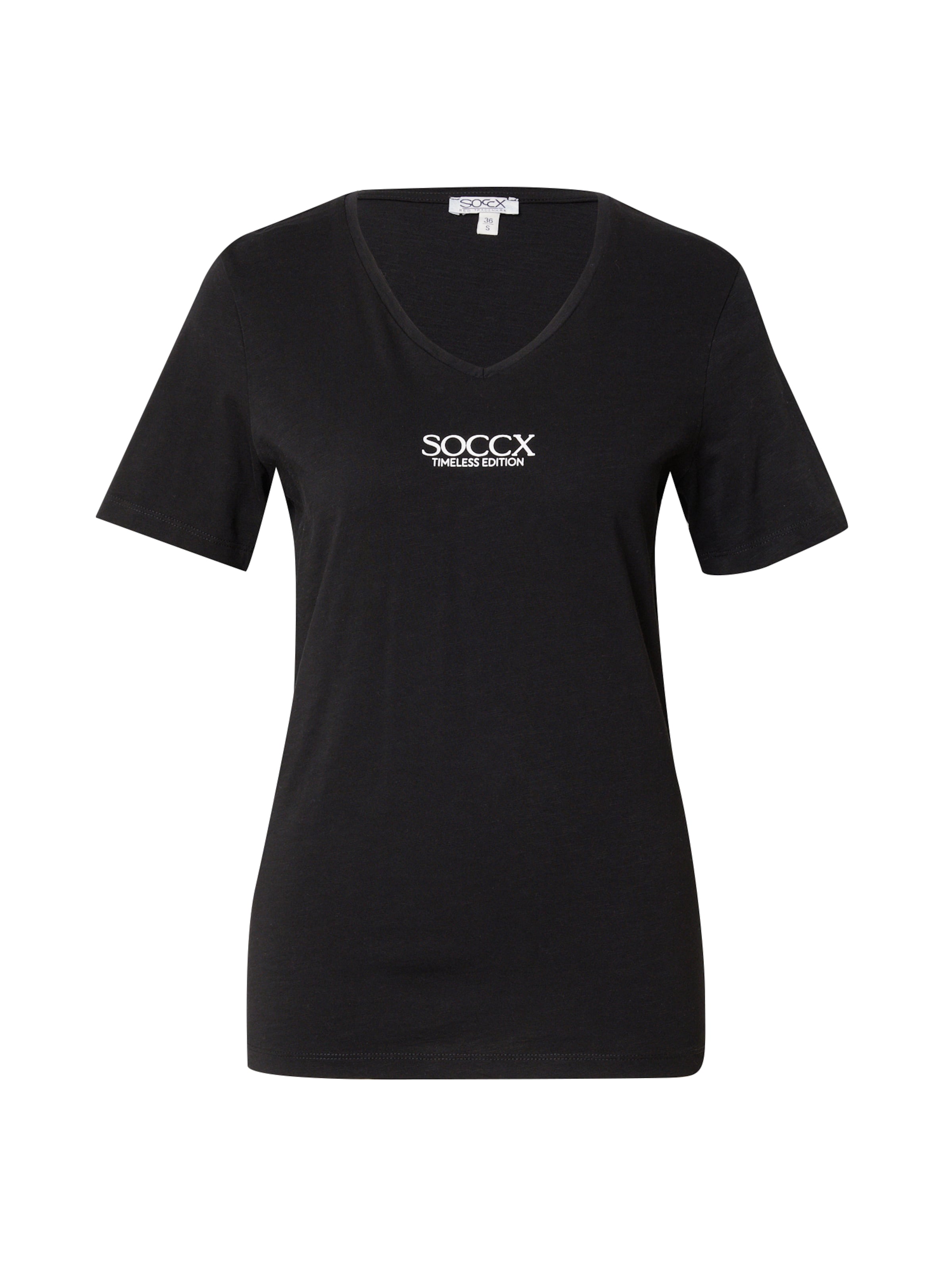 T-shirt 'HAP:PY' Soccx en noir : devant