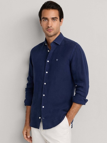 Hackett London Regular Fit Hemd 'Ess' in Blau