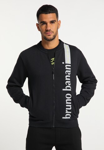 Veste de survêtement BRUNO BANANI en noir : devant