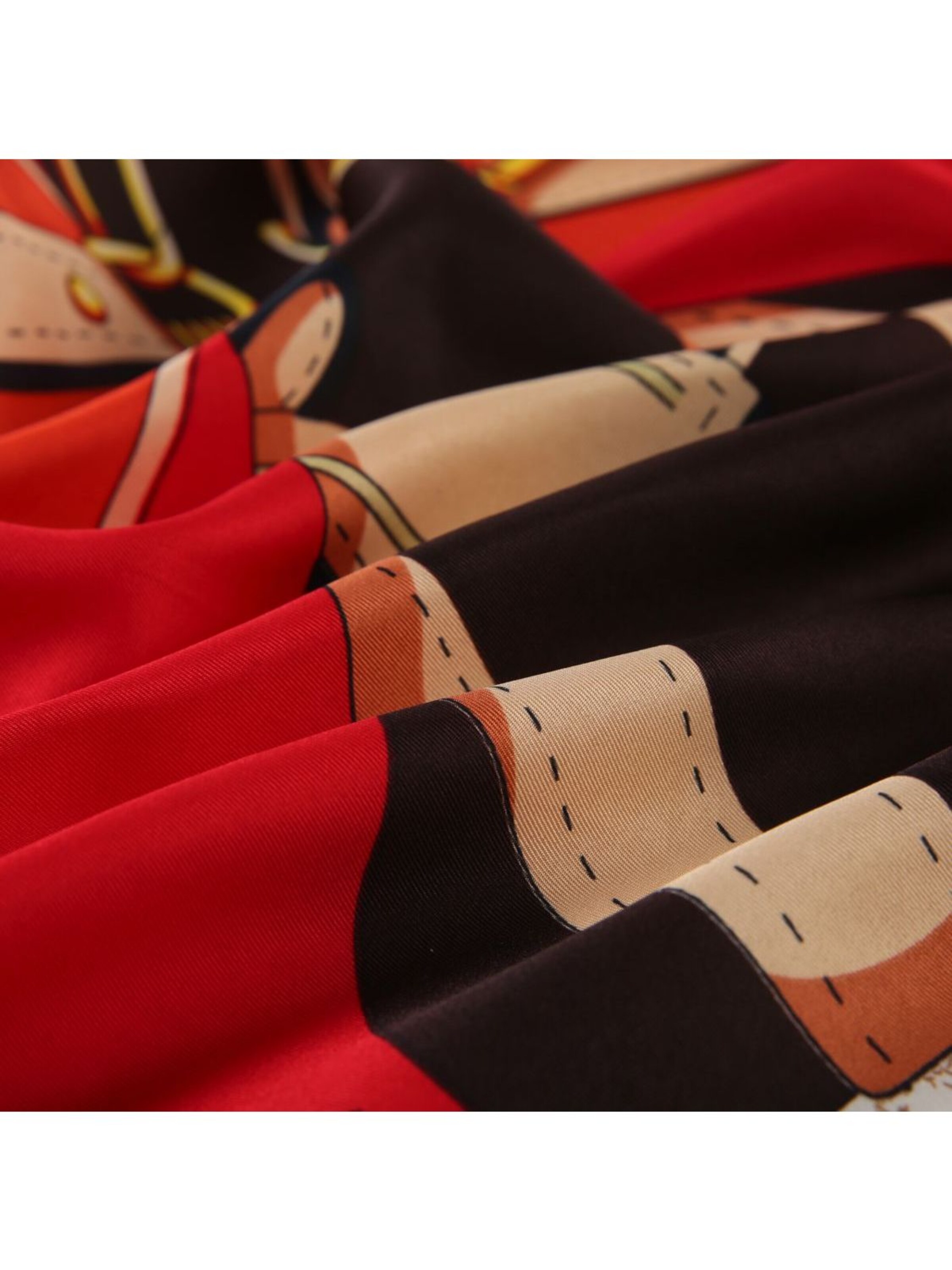 Écharpe alberto cabale en rouge