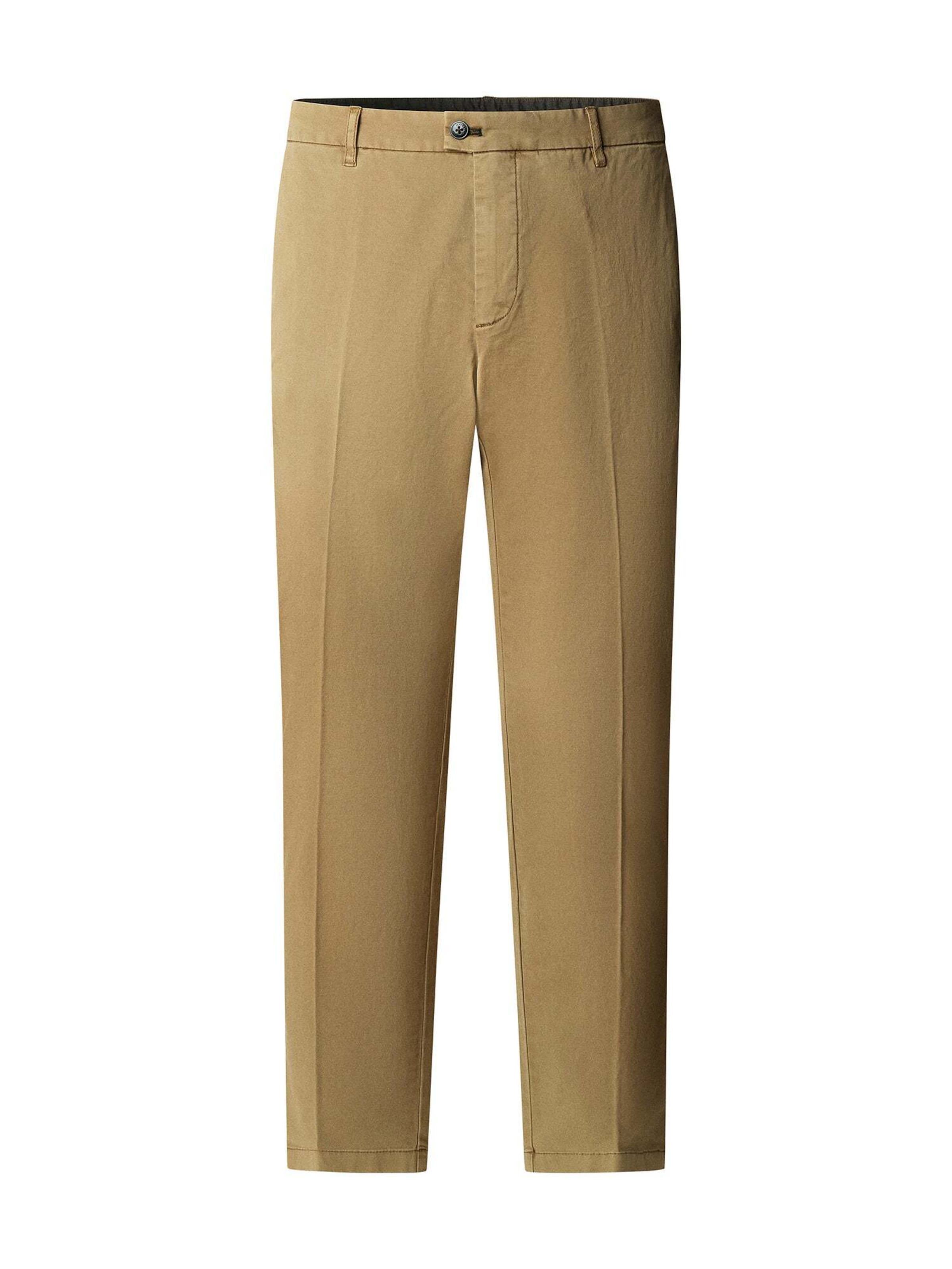 Coupe slim Pantalon chino Hackett London en beige : devant