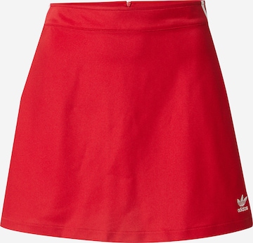Gonna 'Adicolor' di ADIDAS ORIGINALS in rosso: frontale