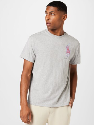 T-Shirt Polo Ralph Lauren en gris : devant