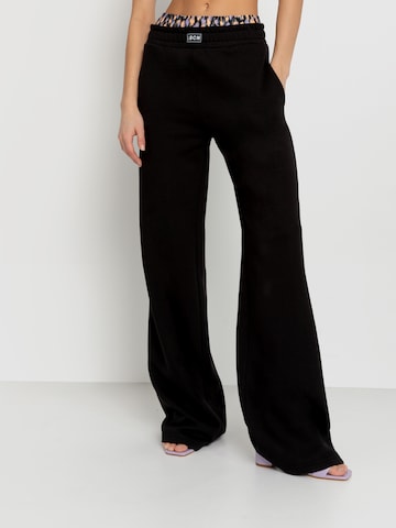 Wide Leg Pantalon LSCN by LASCANA en noir : devant