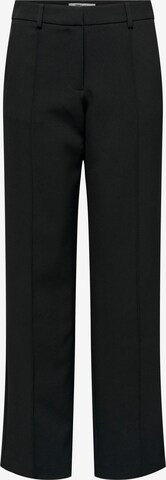 ONLY Regular Pleat-Front Pants 'ASTRID' in Black: front